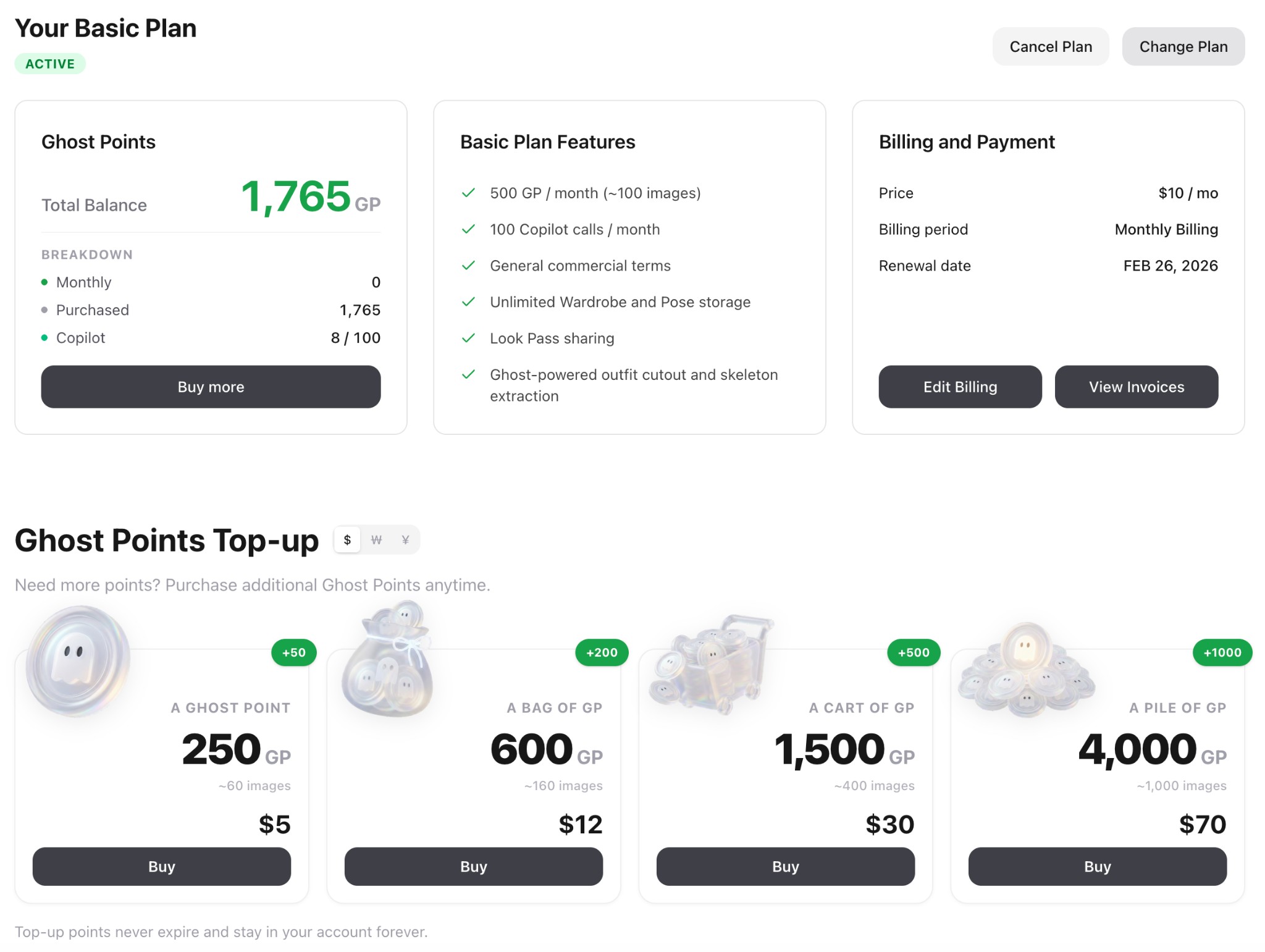 Ghost Points - An Alternative to BYOK, Generate More, Pay Less